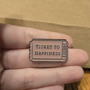 Ticket to Happiness Enamel Pin